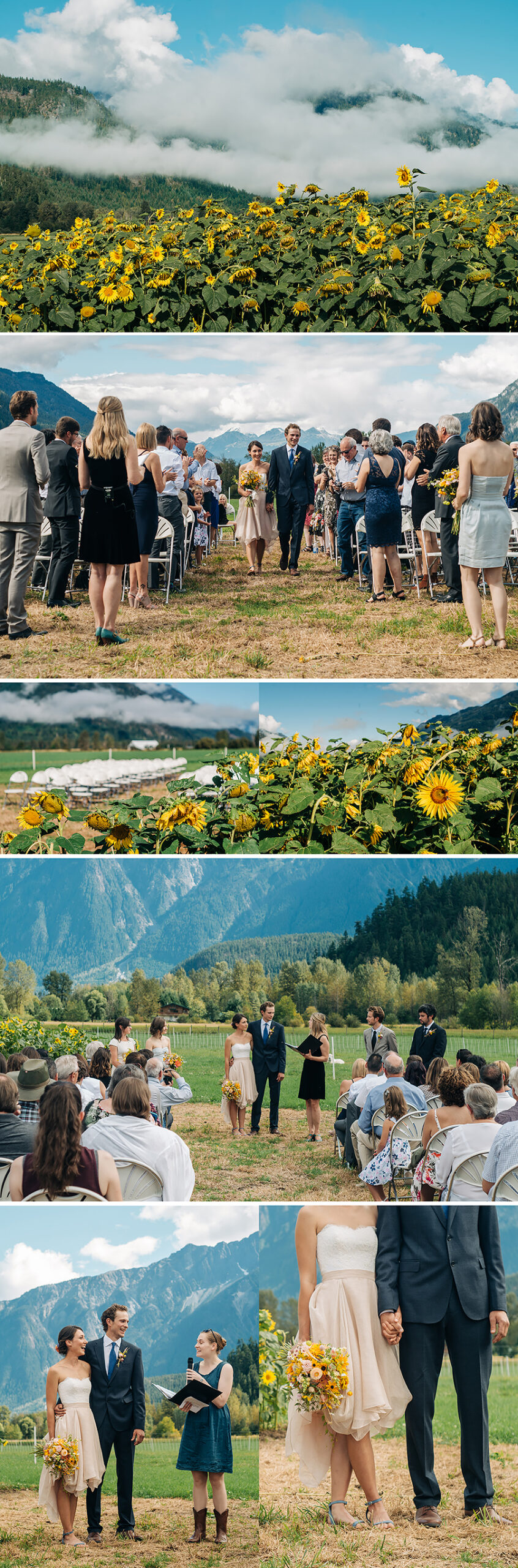Pemberton meadows, farm wedding, ceremony